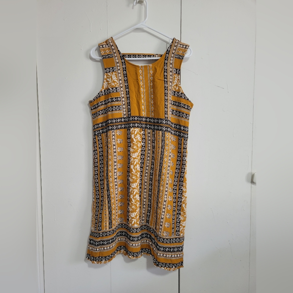Yellow Maurices Sleeveless Dress